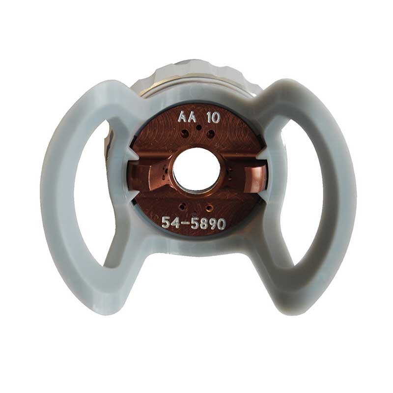 Flat Tip HVLP Air Cap AA10 For Binks AA4400M Air Assisted Airless Spray ...